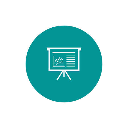 Blackboard icon. Education icon. Presentation board icon. Chart board icon. Business icon.の写真素材