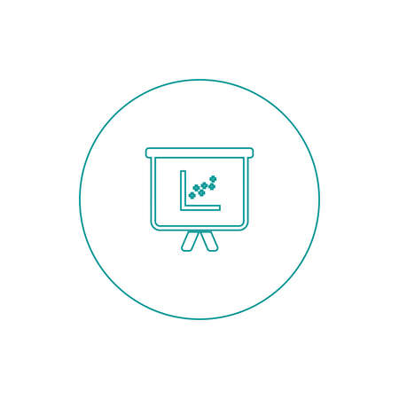 Blackboard icon. Education icon. Presentation board icon. Chart board icon. Business icon.の写真素材