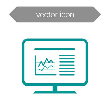 Presentation board concept illustration icon. Chart figures analysis concept illustration icon. Education concept illustration icon. Business concept illustration icon.の写真素材