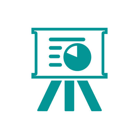 Blackboard icon. Education icon. Presentation board icon. Chart board icon. Business icon.の写真素材