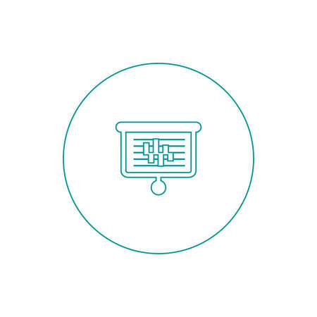 Blackboard icon. Education icon. Presentation board icon. Chart board icon. Business icon.の写真素材