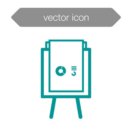 Blackboard icon. Education icon. Presentation board icon. Chart board icon. Business icon.の写真素材