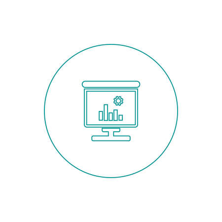 Blackboard icon. Education icon. Presentation board icon. Chart board icon. Business icon.の写真素材