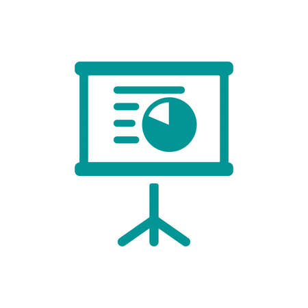 Blackboard icon. Education icon. Presentation board icon. Chart board icon. Business icon.の写真素材