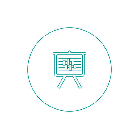 Blackboard icon. Education icon. Presentation board icon. Chart board icon. Business icon.の写真素材
