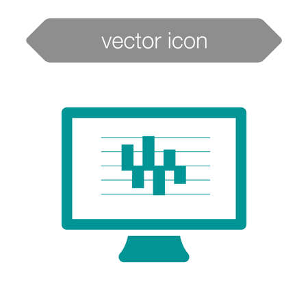 Blackboard icon. Education icon. Presentation board icon. Chart board icon. Business icon.の写真素材