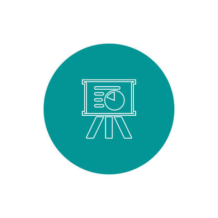 Blackboard icon. Education icon. Presentation board icon. Chart board icon. Business icon.の写真素材