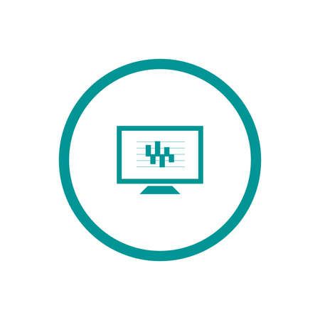 Blackboard icon. Education icon. Presentation board icon. Chart board icon. Business icon.の写真素材