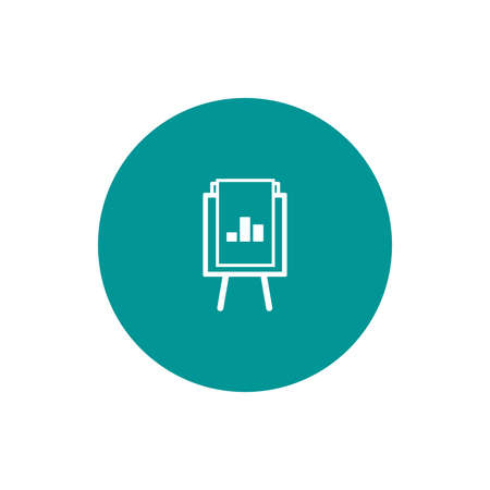 Blackboard icon. Education icon. Presentation board icon. Chart board icon. Business icon.の写真素材