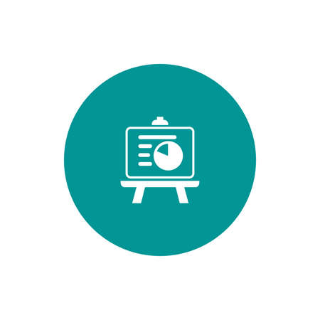 Blackboard icon. Education icon. Presentation board icon. Chart board icon. Business icon.の写真素材
