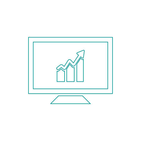Blackboard icon. Education icon. Presentation board icon. Chart board icon. Business icon.の写真素材