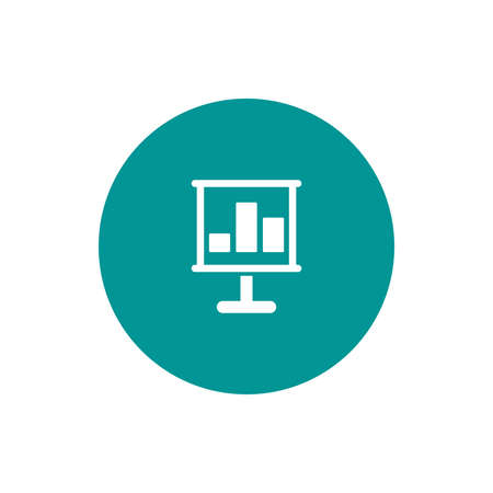 Blackboard icon. Education icon. Presentation board icon. Chart board icon. Business icon.の写真素材