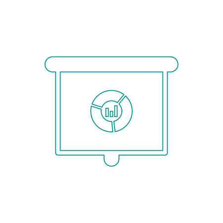 Blackboard icon. Education icon. Presentation board icon. Chart board icon. Business icon.の写真素材