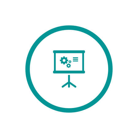 Blackboard icon. Education icon. Presentation board icon. Chart board icon. Business icon.の写真素材