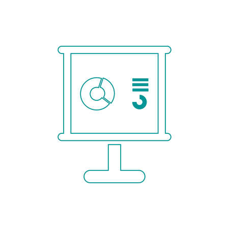 Blackboard icon. Education icon. Presentation board icon. Chart board icon. Business icon.の写真素材