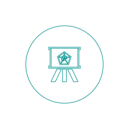 Blackboard icon. Education icon. Presentation board icon. Chart board icon. Business icon.の写真素材