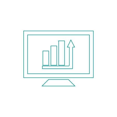 Blackboard icon. Education icon. Presentation board icon. Chart board icon. Business icon.の写真素材