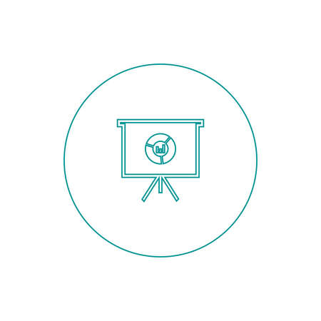 Blackboard icon. Education icon. Presentation board icon. Chart board icon. Business icon.の写真素材