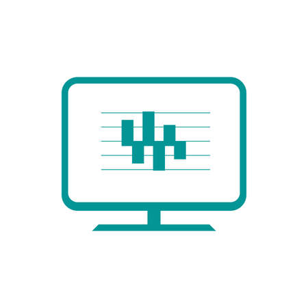 Presentation board concept illustration icon. Chart figures analysis concept illustration icon. Education concept illustration icon. Business concept illustration icon.の写真素材