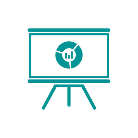 Blackboard icon. Education icon. Presentation board icon. Chart board icon. Business icon.の写真素材
