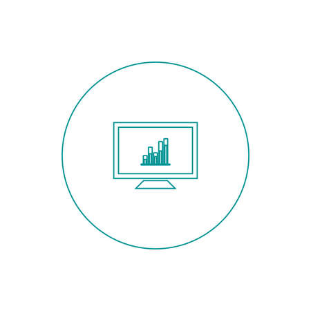 Blackboard icon. Education icon. Presentation board icon. Chart board icon. Business icon.の写真素材