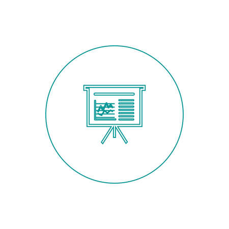 Blackboard icon. Education icon. Presentation board icon. Chart board icon. Business icon.の写真素材