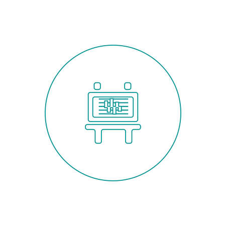 Blackboard icon. Education icon. Presentation board icon. Chart board icon. Business icon.の写真素材