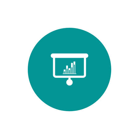 Blackboard icon. Education icon. Presentation board icon. Chart board icon. Business icon.の写真素材