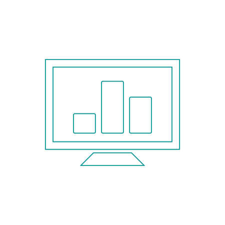 Blackboard icon. Education icon. Presentation board icon. Chart board icon. Business icon.の写真素材