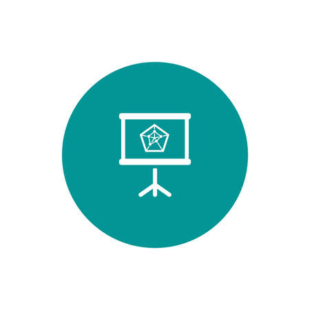 Blackboard icon. Education icon. Presentation board icon. Chart board icon. Business icon.の写真素材