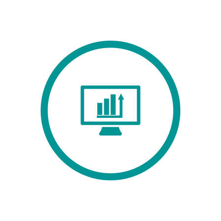 Blackboard icon. Education icon. Presentation board icon. Chart board icon. Business icon.の写真素材