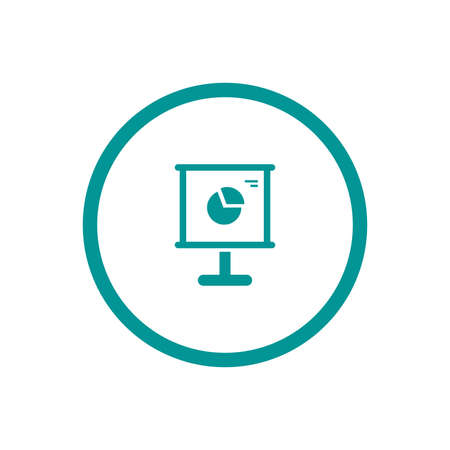 Blackboard icon. Education icon. Presentation board icon. Chart board icon. Business icon.の写真素材