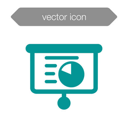 Blackboard icon. Education icon. Presentation board icon. Chart board icon. Business icon.の写真素材