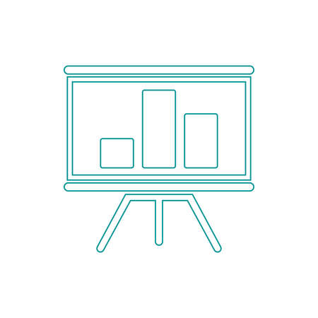 Blackboard icon. Education icon. Presentation board icon. Chart board icon. Business icon.の写真素材