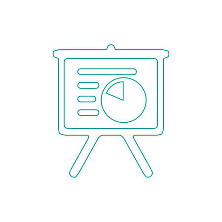 Blackboard icon. Education icon. Presentation board icon. Chart board icon. Business icon.の写真素材