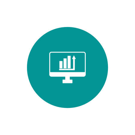 Blackboard icon. Education icon. Presentation board icon. Chart board icon. Business icon.の写真素材