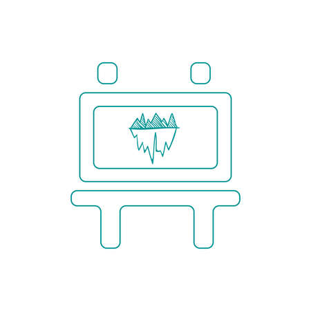 Blackboard icon. Education icon. Presentation board icon. Chart board icon. Business icon.の写真素材