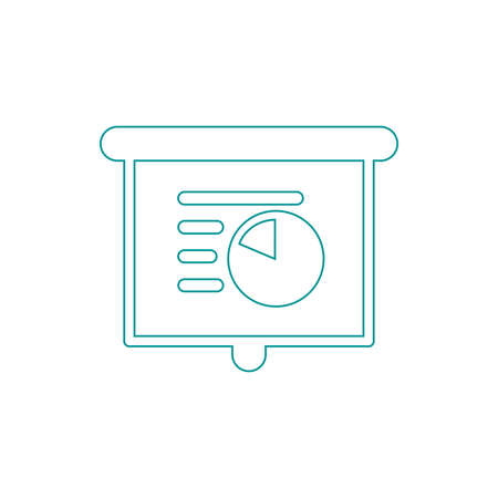 Blackboard icon. Education icon. Presentation board icon. Chart board icon. Business icon.の写真素材