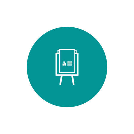 Blackboard icon. Education icon. Presentation board icon. Chart board icon. Business icon.の写真素材