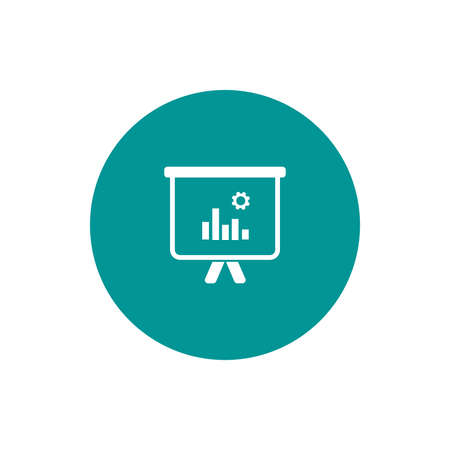 Blackboard icon. Education icon. Presentation board icon. Chart board icon. Business icon.の写真素材