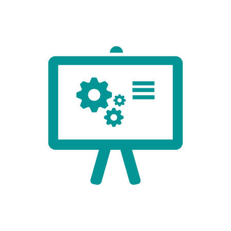 Blackboard icon. Education icon. Presentation board icon. Chart board icon. Business icon.の写真素材