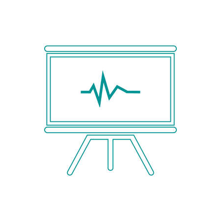 Blackboard icon. Education icon. Presentation board icon. Chart board icon. Business icon.の写真素材