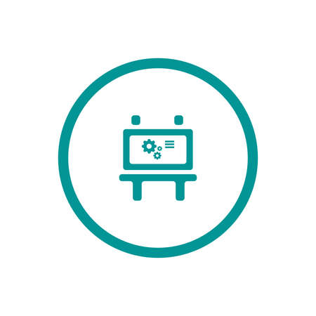 Blackboard icon. Education icon. Presentation board icon. Chart board icon. Business icon.の写真素材