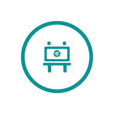 Blackboard icon. Education icon. Presentation board icon. Chart board icon. Business icon.の写真素材