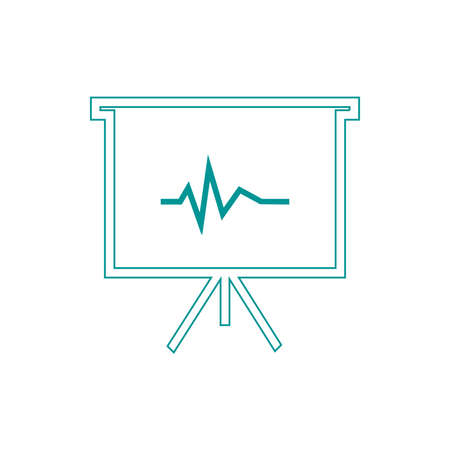 Blackboard icon. Education icon. Presentation board icon. Chart board icon. Business icon.の写真素材