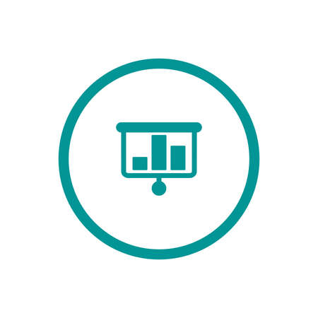 Blackboard icon. Education icon. Presentation board icon. Chart board icon. Business icon.の写真素材