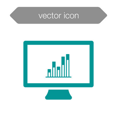 Blackboard icon. Education icon. Presentation board icon. Chart board icon. Business icon.の写真素材
