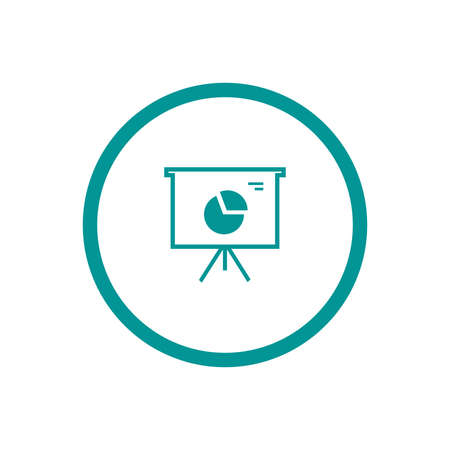 Blackboard icon. Education icon. Presentation board icon. Chart board icon. Business icon.の写真素材