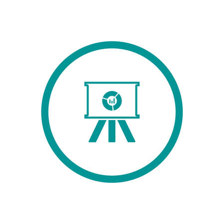 Blackboard icon. Education icon. Presentation board icon. Chart board icon. Business icon.の写真素材