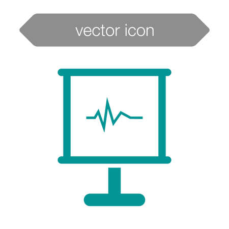 Blackboard icon. Education icon. Presentation board icon. Chart board icon. Business icon.の写真素材